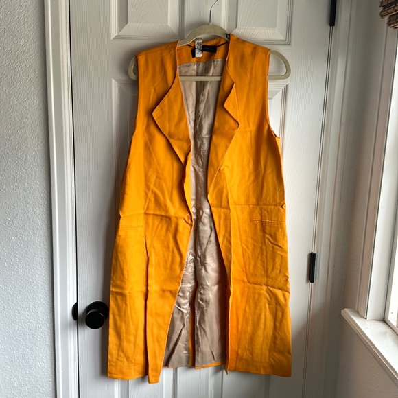 Zara Jackets & Coats Zara Linenblend Vest Poshmark